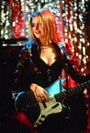 Sabrina playing the bass