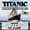 Titanic Limited Edition Bears Card
